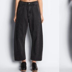 Roucha Paya denim jeans, washed black, size AA (petite small)